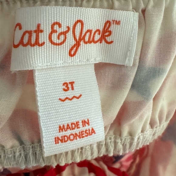 Cat & Jack Patriotic Red White and Blue Striped Kids Dress - Picture 3 of 3